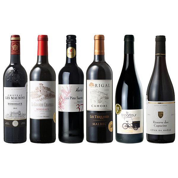 フランス産金賞赤ワイン6本セット