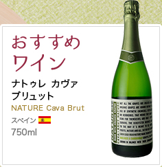 おすすめワイン ナトゥレ カヴァ ブリュット スペイン 750ml