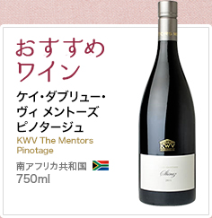 おすすめワイン ケイ・ダブリュー・ヴィ メントーズ ピノタージュ KWV The Mentors Pinotage 南アフリカ共和国 750ml